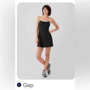 GAP Black Spaghetti Strap Sundress Mini